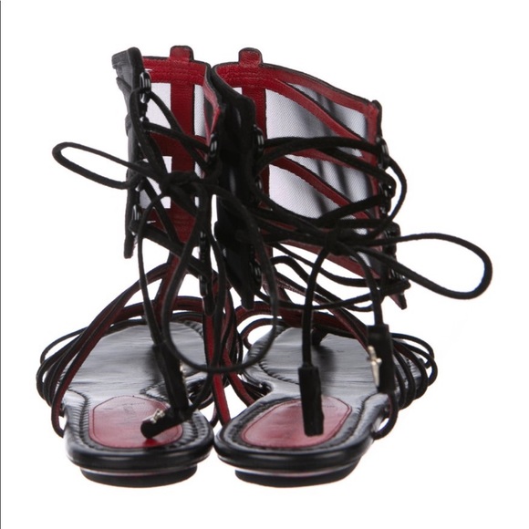 Cesar’s Paciotti Suede Multistrap Sandals Sz 41 - Picture 3 of 9